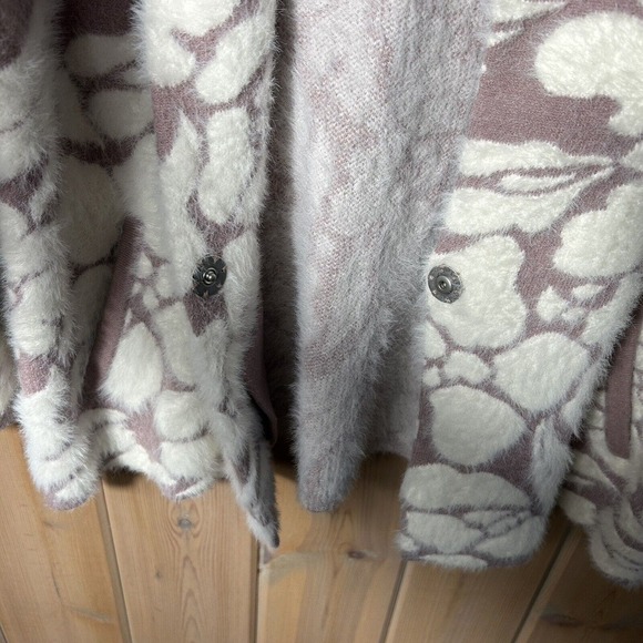 Meadow Rue Anthropology Floral Eyelash Cardigan Jacket Size Small MSRP $168 - Picture 6 of 10